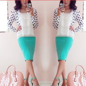 White and Black polka dots Cardigan
